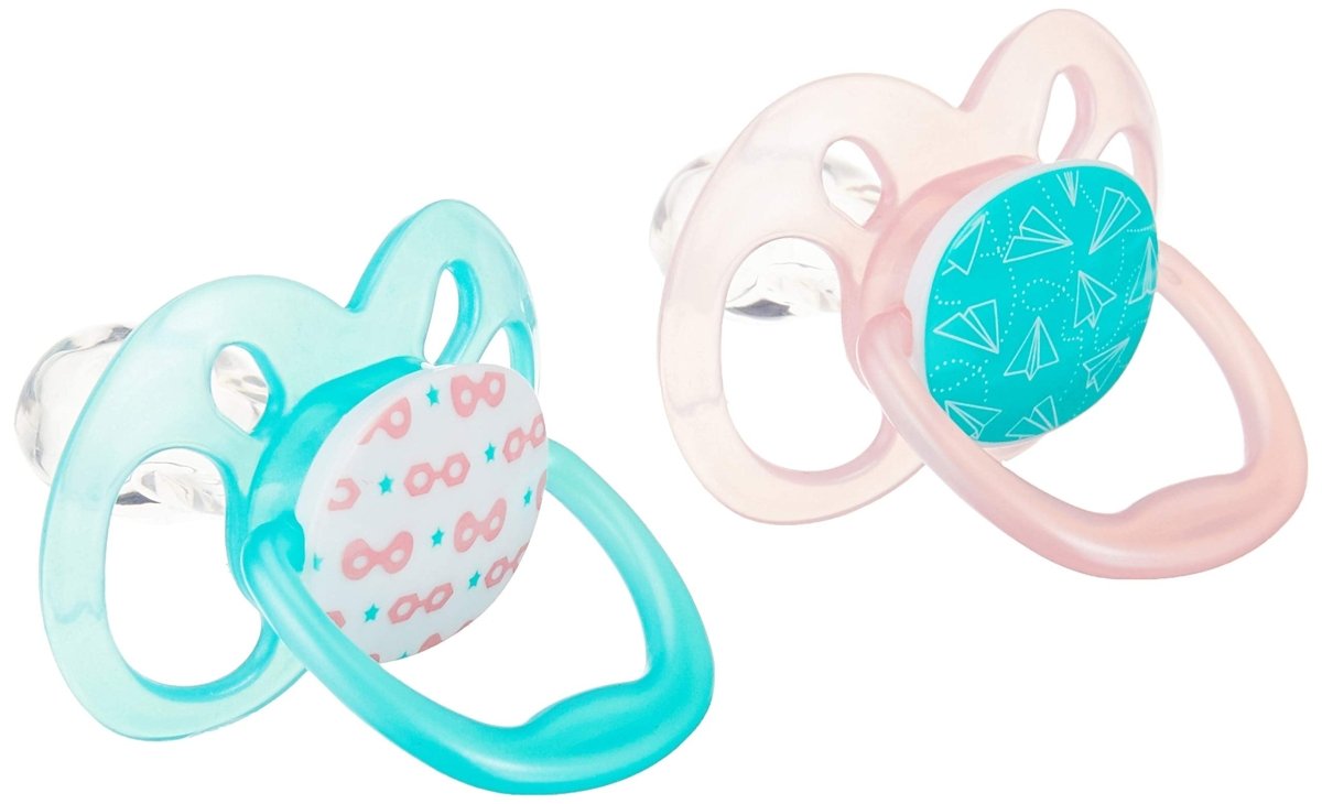 Dr. Browns Advantage Pacifiers, Stage 2, Pack of 2 - Pink Airplanes - DBPA22001-INTLX