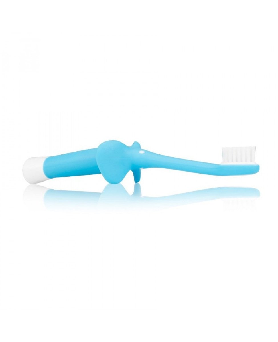 Dr. Browns Infant-to-Toddler Toothbrush- Blue Elephant - DBHG014-P4