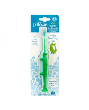 Dr. Browns Infant to Toddler Toothbrush- Green Crocodile - DBHG059-P4