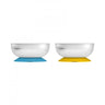 Dr. Browns No-Slip Suction Bowls 2-Pack- Blue & Yellow - DBTF019