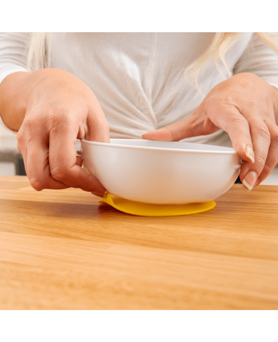 Dr. Browns No-Slip Suction Bowls 2-Pack- Blue & Yellow - DBTF019