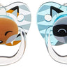 Dr. Browns Printed Shield Soother - Stage 1, Pack of 2 - Pink & Gray - DBPV12015-SPX