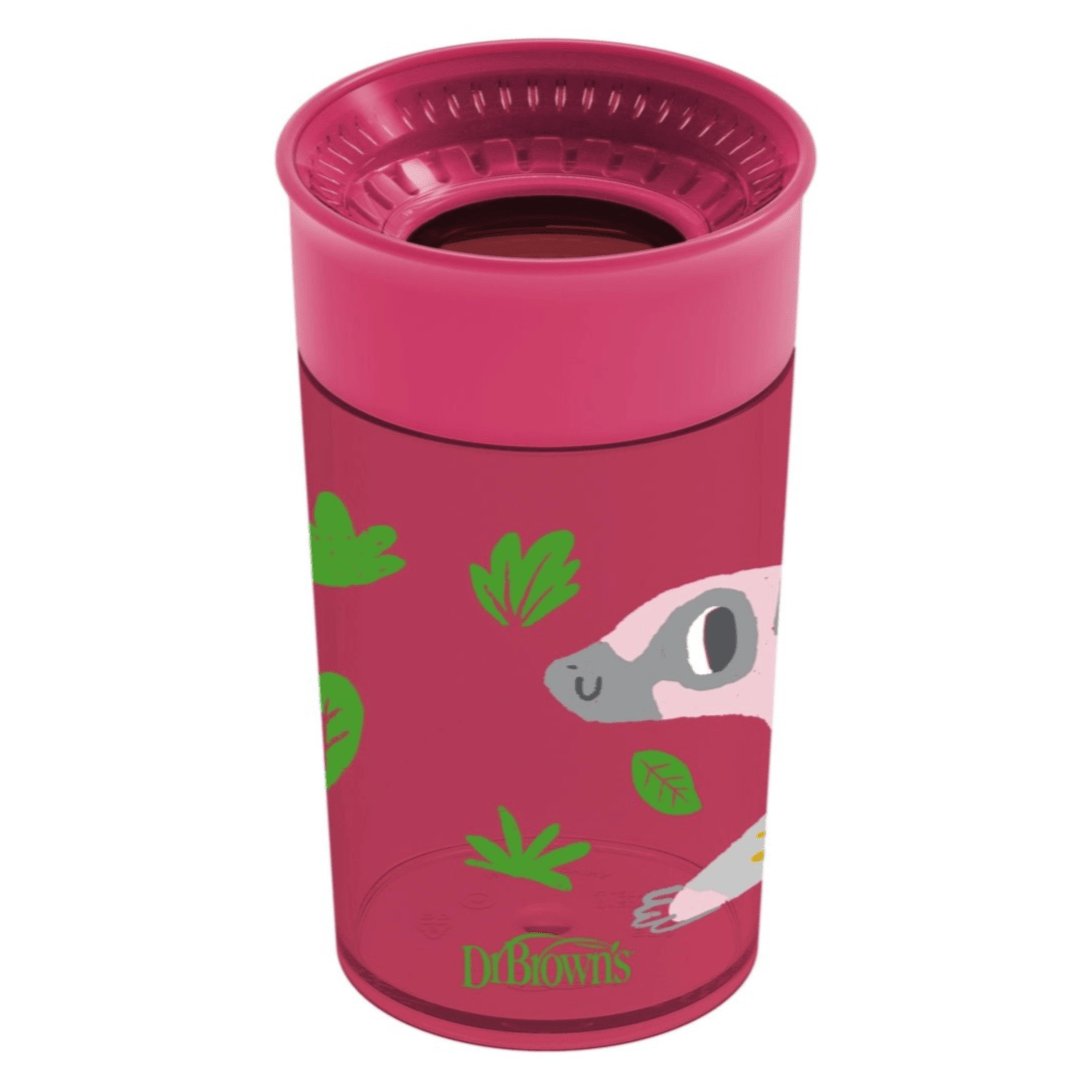 Dr.Brown's Smooth Wall Cheers360 Cup, 10 oz/300 mL - Red Deco - DBTC01096