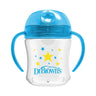 Dr. Browns Soft-Spout Transition Cup w/ Handles- Blue Deco - DBTC61004-INTL