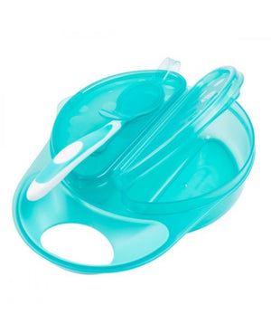 Dr. Browns Travel Fresh Bowl and Spoon 1-Pack- Light Green - DBTF010-P3