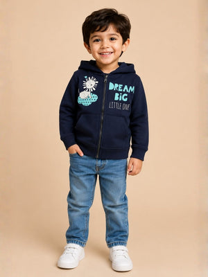 Dream Big Zipper Jacket - 0-6 Months Kids Winter Zipper Jackets
