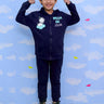 Dream Big Zipper Jacket & Navy Blue Sweatpants Combo