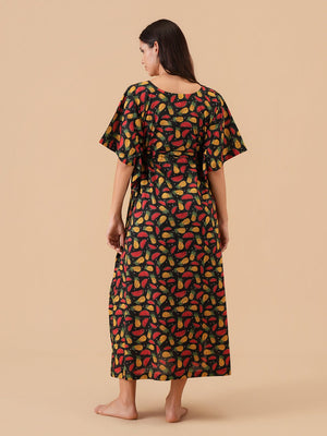 Dream Drape Maternity and Nursing Kaftan Nighty - S Maternity Nightwear