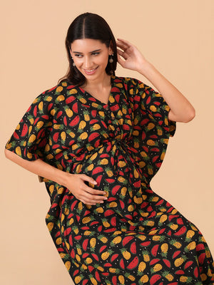 Dream Drape Maternity and Nursing Kaftan Nighty - S Maternity Nightwear