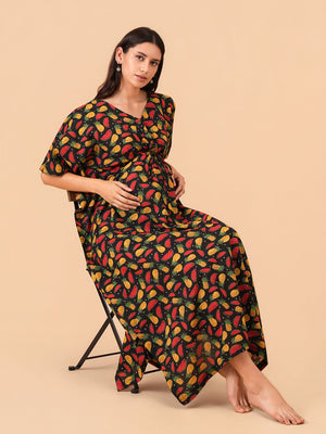 Dream Drape Maternity and Nursing Kaftan Nighty - S Maternity Nightwear