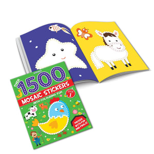 Dreamland 1500 Mosaic Stickers Book Set of 4 for Kids 4-8 Years - Books