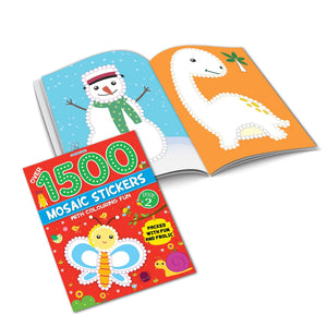 Dreamland 1500 Mosaic Stickers & Colouring Fun Book 2 for Kids 4-8 Years - Books