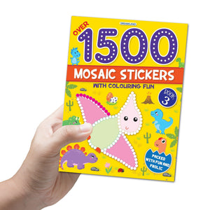 Dreamland 1500 Mosaic Stickers & Colouring Fun Book 3 for Kids 4-8 Years - Books