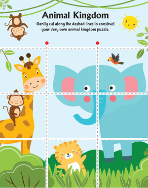 Dreamland Animal Friends Scissors Skills Activity Book with Safe Scissors 4-7Y - Books
