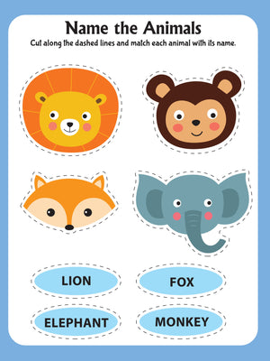 Dreamland Animal Friends Scissors Skills Activity Book with Safe Scissors 4-7Y - Books