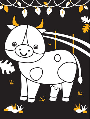 Dreamland Animals Neon Colouring World Book for Kids Age 4 - 7 years with Neon Pens - Books