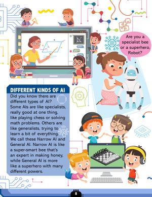 Dreamland Artificial Intelligence Activity Book for Kids 7+ Years - Books