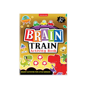 Dreamland Brain Train Activity Book for Kids Age 3+ - With Colouring Pages, Mazes, Puzzles and Word searches Activities - Books