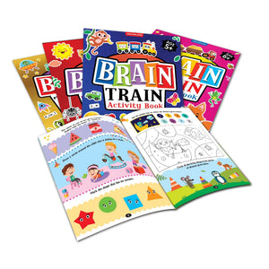 Dreamland Brain Train Activity Book for Kids Age 5+ - With Colouring Pages, Mazes, Puzzles and Word searches Activities - Books