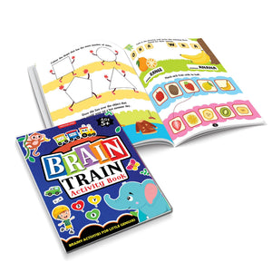 Dreamland Brain Train Activity Book for Kids Age 5+ - With Colouring Pages, Mazes, Puzzles and Word searches Activities - Books