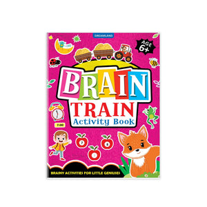 Dreamland Brain Train Activity Book for Kids Age 6+ - With Colouring Pages, Mazes, Puzzles and Word searches Activities - Books
