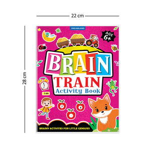 Dreamland Brain Train Activity Book for Kids Age 6+ - With Colouring Pages, Mazes, Puzzles and Word searches Activities - Books