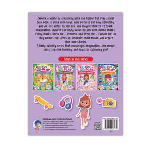 Dreamland Colour Cut Play : Dress Me Fashion Girls- A Creative Sticker Activity Book for Kids Ages 4–8 - Books