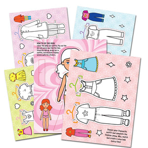 Dreamland Colour Cut Play : Dress Me Fashion Girls- A Creative Sticker Activity Book for Kids Ages 4–8 - Books