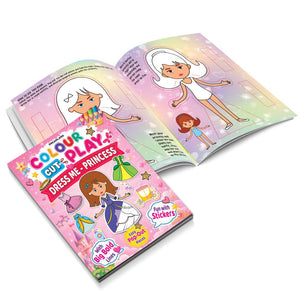 Dreamland Colour Cut Play : Dress Me Princess- A Creative Sticker Activity Book for Kids Ages 4–8 - Books