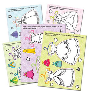 Dreamland Colour Cut Play : Dress Me Princess- A Creative Sticker Activity Book for Kids Ages 4–8 - Books