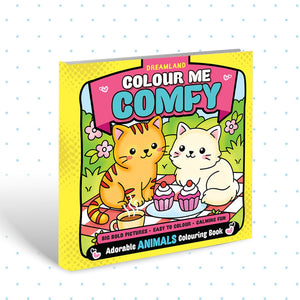 Dreamland Colour Me Comfy: Adorable Animals - Easy and Relaxing Animal Colouring Book for All Ages with Bold, Cute and Creative Designs - Books