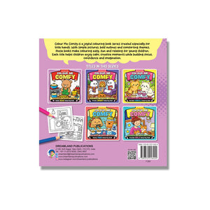 Dreamland Colour Me Comfy – Buddy Bear- Bear-Themed Colouring Book for Kids, Teens, and Adults | Simple Bold Outlines, Relaxing and Cozy Designs - Books