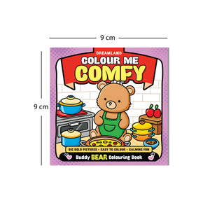 Dreamland Colour Me Comfy – Buddy Bear- Bear-Themed Colouring Book for Kids, Teens, and Adults | Simple Bold Outlines, Relaxing and Cozy Designs - Books