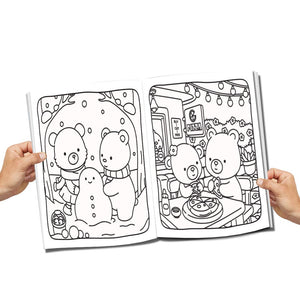Dreamland Colour Me Comfy – Buddy Bear- Bear-Themed Colouring Book for Kids, Teens, and Adults | Simple Bold Outlines, Relaxing and Cozy Designs - Books