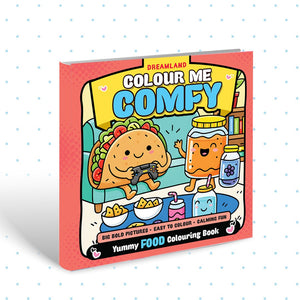 Dreamland Colour Me Comfy: Feasty Food - Bold and Easy Food Colouring Book for All Ages | Fun and Simple Designs for Relaxation and Stress Relief - Books