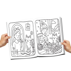 Dreamland Colour Me Comfy – Grace Girls| Cute and Elegant Girls Colouring Book for Kids, Teens, and Adults | Simple Bold Outlines, Relaxing and Creative Designs - Books