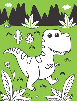Dreamland Dinosaurs Neon Colouring World Book for Kids Age 4 - 7 years with Neon Pens - Books