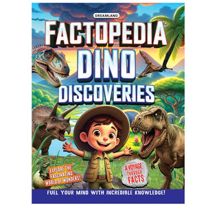 Dreamland Factopedia Dino Discovery Dinosaur Facts Book for Kids 6+ Years - Books