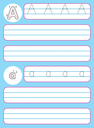 Dreamland Flash Cards Alphabet - 30 Double Sided Wipe Clean Flash Cards for Kids (With Free Pen) - Books