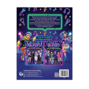 Dreamland K- POP Dance and Stage Activity Book for Kids Age 8–12 years -Design Outfits, Learn Dance Moves, Create Concert Stages, Solve Puzzles & Become a K-Pop Star! - Books