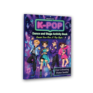 Dreamland K- POP Dance and Stage Activity Book for Kids Age 8–12 years -Design Outfits, Learn Dance Moves, Create Concert Stages, Solve Puzzles & Become a K-Pop Star! - Books