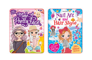 Dreamland Make A Pretty Face and Nail Art, Hair Style Pack- 2 Books - Books