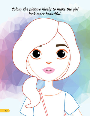 Dreamland Make A Pretty Face with 100+ Stickers - Books