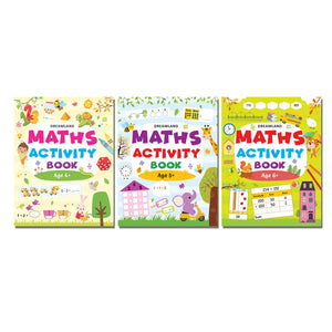 Dreamland Maths Activity Books Pack- A Set of 3 Books - Activity Book for Children - Books