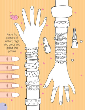 Dreamland Nail Art and Hair Style- Create and Colour Your Own Nail Art with 150 Glitter Stickers - Books