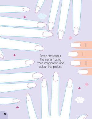 Dreamland Nail Art and Hair Style- Create and Colour Your Own Nail Art with 150 Glitter Stickers - Books
