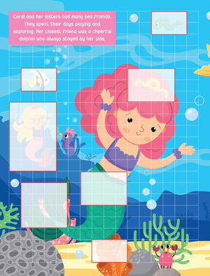 Dreamland Pixel Sticker Activity Book Curious Mermaid with 1400+ Stickers 4+ yrs - Books