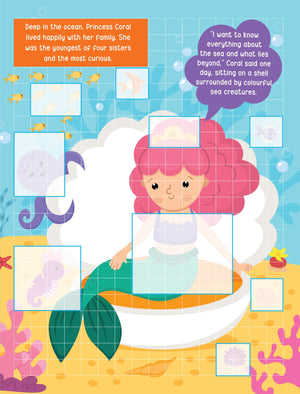 Dreamland Pixel Sticker Activity Book Curious Mermaid with 1400+ Stickers 4+ yrs - Books