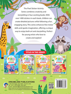 Dreamland Pixel Sticker Activity Book Leo's Journey with 1400+ Stickers 4+ yrs - Books