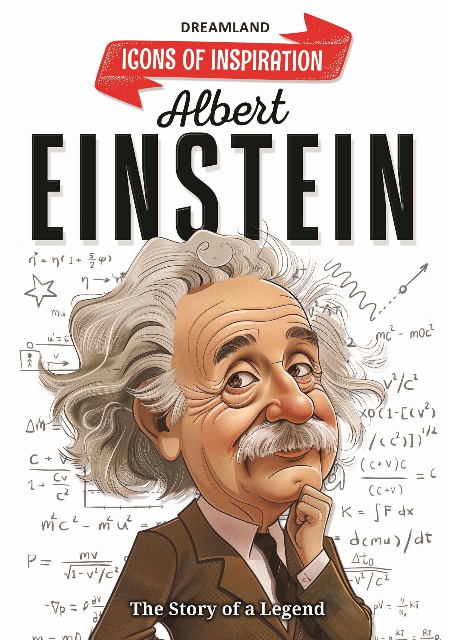 Dreamland Publications Albert Einstein Icons of Inspiration Illustrated Biography for Kids Age 6 - 12 Years - 9789358066586